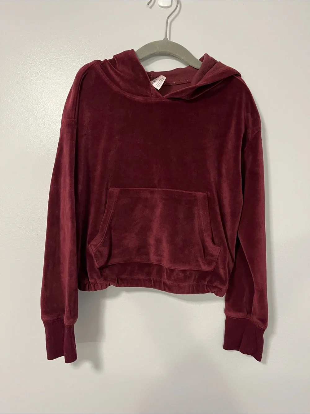 OshKosh B'gosh Maroon Velour Hooded Pullover